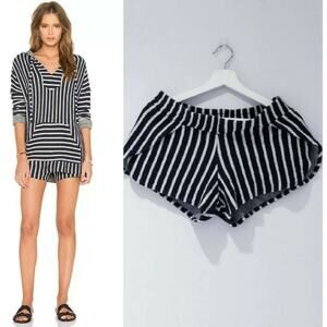 MICHAEL LAUREN "JANGO" BOHO NATURAL NAUTICAL BEACH STRIPED BAJA RELAXED SHORTS M